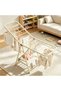 160cm Cream White Foldable Wing Clothes Drying Rack with Rust‑Resistant Frame, Large Surface for Quilts, Towels and Garment Drying - 4