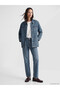 Ozmarka New Season Blue Shirt Collar Oversize Women's Jean Jacket - 2