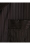 Vizyon New Season Brown Striped Satin Women's Shorts Pajama Set - 8