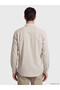 Lcwaikiki Classic Beige Regular Fit Dobby Men's Shirt - 3
