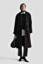 Raglan Sleeve Stamp Coat Black - 3