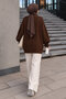V-Neck Hair Braid Detailed Knitwear Cardigan Tsd260296 Brown - 6