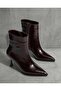Pointed Toe Heeled Boots 6cm