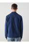 Vizyon New Season Indigo Shirt Collar Men's Jacket - 5