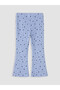 Ozmarka New Season Blue Floral Spanish Style Girls' Leggings 2-Piece Set - 7