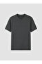 Khaki Crew Neck Men's T-Shirt - 5