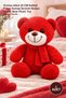 1 Piece Plush Teddy Bear - with Red Scarf 25 cm Quality Plush Fabric Cute Gift Teddy Bear Plush Toy