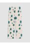 Özmarka New Season Ecru Elastic Waist Floral Women's Pajama Bottoms
