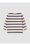 Navy Blue Striped Baby Boy Tracksuit Set - 5