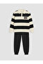 Vizyon New Season Black Striped Boys' Suit - 4