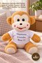 2 Pieces Plush Monkey Toy – Turned into a Monkey Me Themed Spirited T-Shirt Design, 25 cm Plush, Plush Stuffed Toy Gift