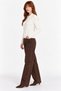 Ecru Shirt Collar Reversible Zippered Knitwear Cardigan - 3