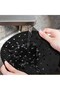 Black Heat Resistant Washable Silicone Oven and Airfryer Round Model Baking Mat 23 cm - 3