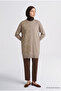 Leopard Patterned Knitwear Tunic Beige - 3