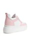 Pink Detailed White High-Top Sneaker - 5