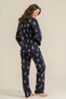 Mother Daughter Navy Blue Shirt Pajama Set, 100% Cotton, Adult and Kids Pajamas Prices Are Per Piece - 8