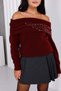 Madonna Collar Pearl Sweater - 4