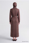 Basic Knitwear Dress Light Brown - 4