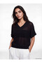 Lcw Vision V-Neck Openwork Women's Knitwear Sweater