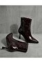 Pointed Toe Heeled Boots 6cm - 4