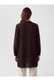 Vizyon New Season Brown Judge Collar Textured Women's Shirt Tunic - 4