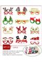 12Pcs Christmas Glasses Decorations,Party Decorations Xmas Costume Cute Eyeglasses Frames for Festive Glitter Christmas Parties Photos booth Xmas Holiday Favors Gift - 4