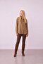 Button Detailed Shirt Tan - 2