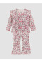 Lcw Baby Ecru Floral Patterned Baby Girl Set