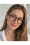 Brina Leopard Blue Light Protection Oval 48 Retractable Glasses Small Medium Faces Men Women
