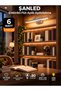 6W Electric Flute Led Sconce Chrome Color Daylight Adjustable Head 8 Pcs - 4