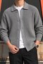 Polo Collar, Buttoned, Regular-Fit, Casual, Basic Knitwear Cardigan 26Pltk23 - 5