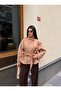 Women's Stand Collar Belted Suede Jacket - 6