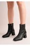 Mello Women's Stretch Square Toe Heeled Boots – Stylish and Elegant Design Heel Height 6 cm - 2
