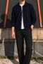 Polo Collar, Buttoned, Regular-Fit, Casual, Basic Knitwear Cardigan 26Pltk23 - 3