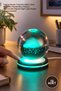 10 Pieces Rotating Glass Globe – Rain Cloud Design USB Color-Changing Table Decor with Stand, Touch Button Night Light Gift