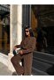 Women's Button Collar Pants and Top Set - 2
