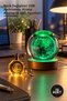 10 Pieces of World Design Glass Globes – Color-Changing USB Lighting, Crystal Keychain Set, Keychain