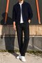 Polo Collar, Buttoned, Regular-Fit, Casual, Basic Knitwear Cardigan 26Pltk23 - 2