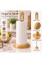 Natural Rattan Paper Towel Holder Desktop Towel Stand Decorative Towel Holder - 4