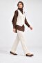 Women's vested pants knitwear set - 2