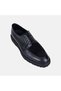 Men's Black Laced Suede Textured Classic Leather Shoes - 7