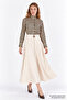 High Neck Ruffled Long Sleeve Regular Shirt - 5