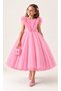 Girls' Ruffled Tulle Princess Dress – Birthday and Special Occasion Evening Gown - 2