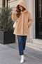 New Season Premium Quality Thick Hooded Plush Fur Women's Coat – Soft Textured Jacket with Pockets - 4