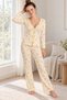 Women's Lemon Patterned Milan Soft Ribbon Pajama Set - 4