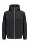 Jack Jones Jcofusion Sweat Full Zip Wowen Hood Men's Black Sweatshirt