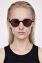 Paula Navy Leopard Brown Sunglasses