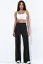 High Waist Straight Cut Modal Touch Pants - 6
