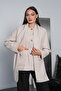 Women's Shawl Detailed Buttoned Lined Coat - 5