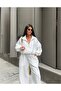 Women's Zippered Wide Collar Sports Top and Bottom Set